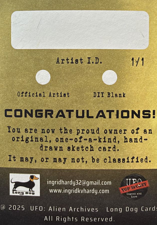 UFO Series 2 Artist Proof (Long Dog Cards)