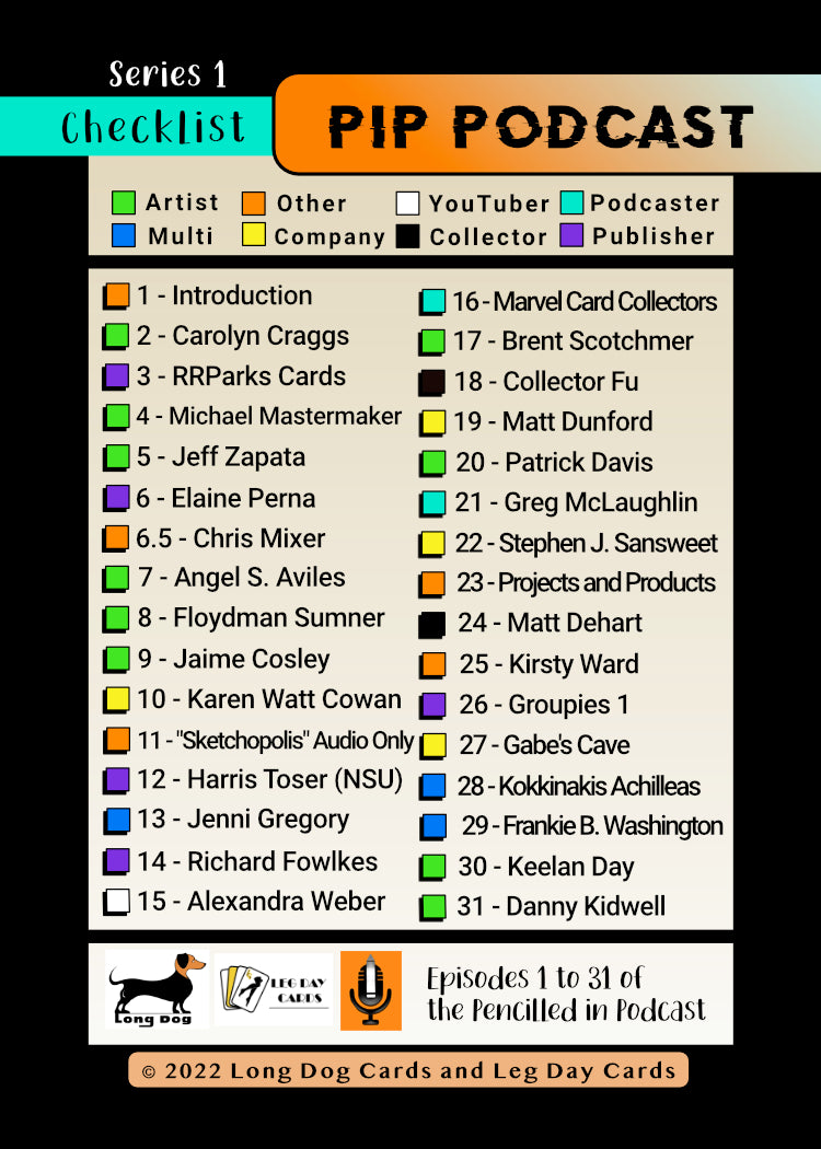 PiP Podcast, Promo, and Checklist Cards