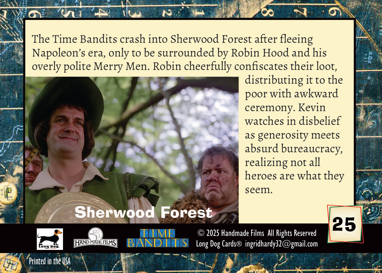 Time Bandits (1981) Trading Card Set LIMITED