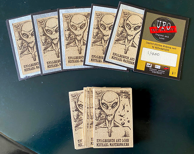 UFO: Legends and Lore MASTER Trading Card Set WITH Metal Abduction Card